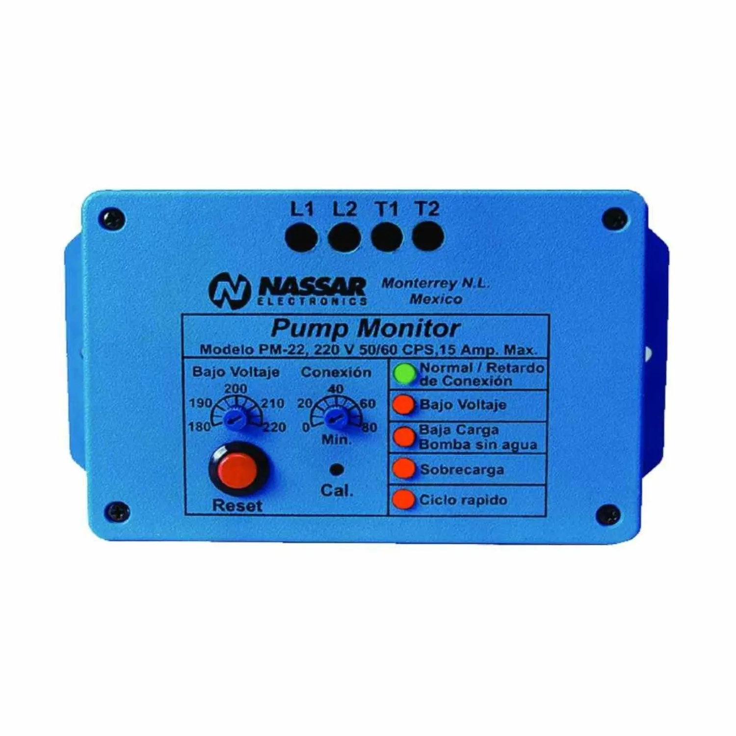 Protección eléctrica para motor monofásico