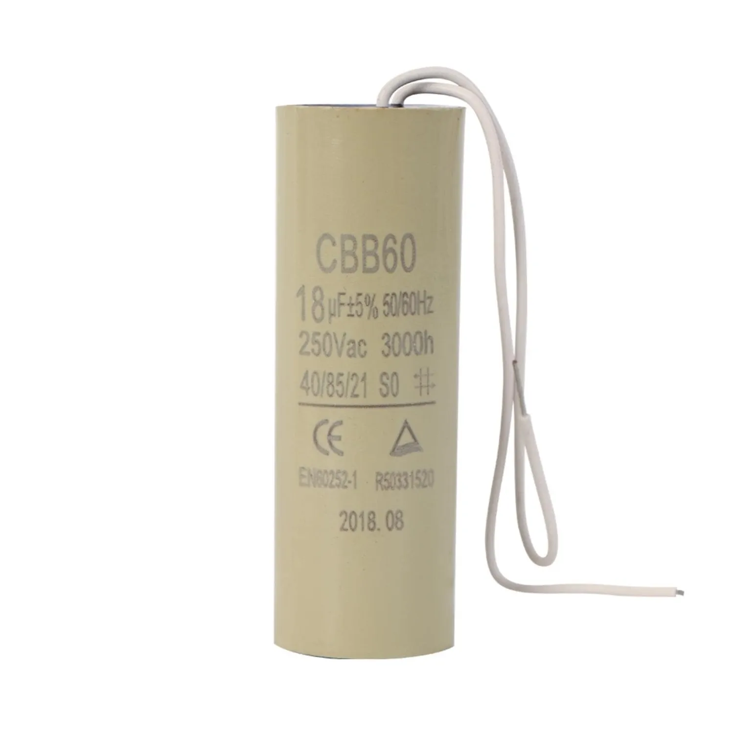 Capacitor 18uf, ±5%, 250 VAC, para presurizador individual MINI SMART