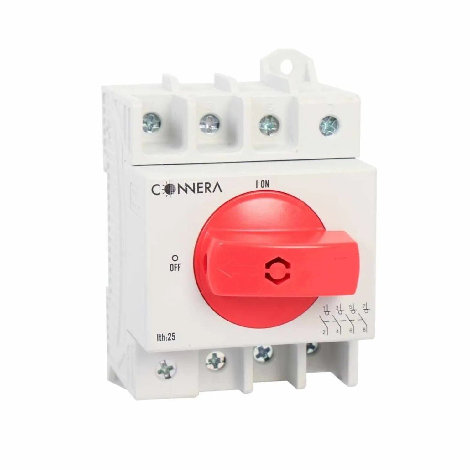 Desconectador para STRING BOX, 4 polos, 25 A, 1000 Vcd